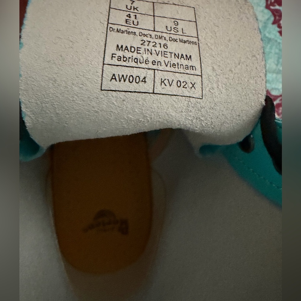 “Tiffany Blue” Doc Martens 1460 - Picture 4 of 7